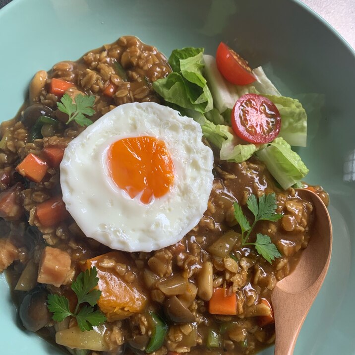 オートミール実験室⭐カレーリゾット